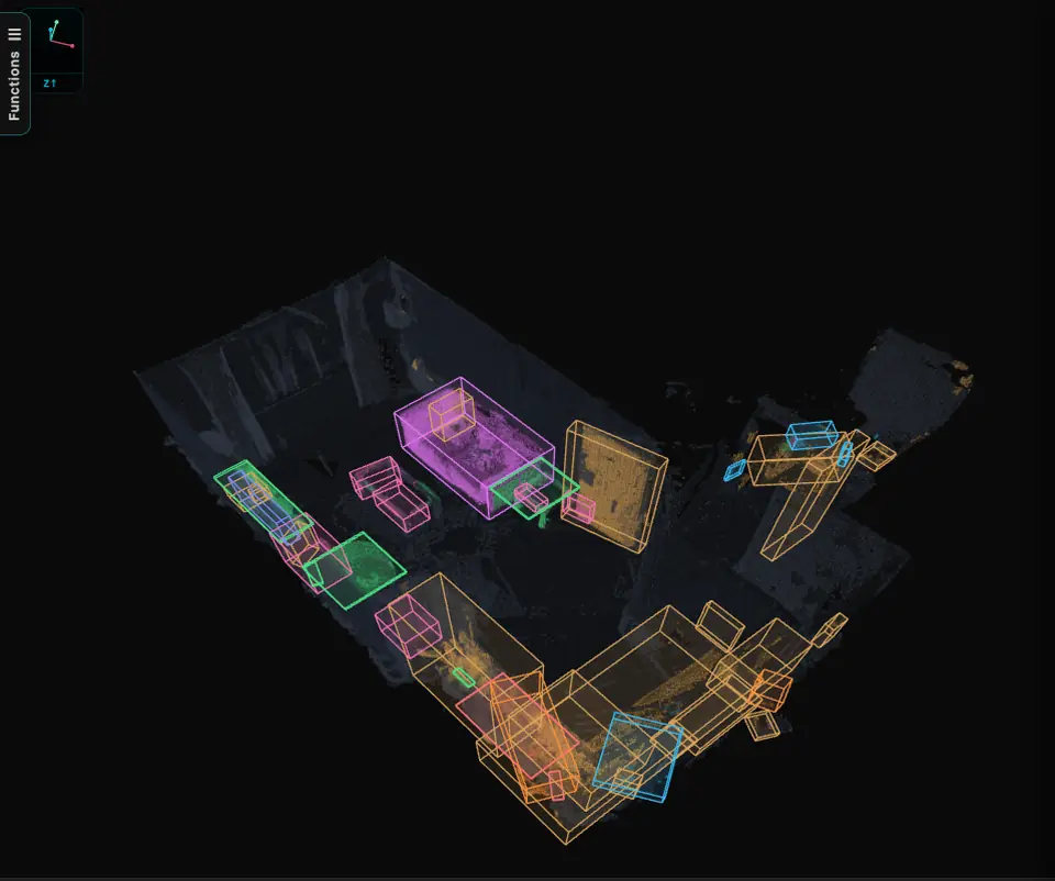 Kitchen fittings from LiDAR and photo fusion: Every fitting named and modelled in IFC
