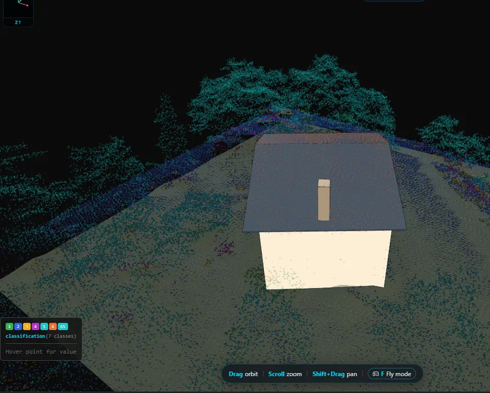 Roof modelling and solar potential: A 3D building and the sun on every roof face