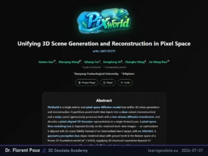 Paper of the day: PixWorld: Unifying 3D Scene Generation and Reconstruction in Pixel Space