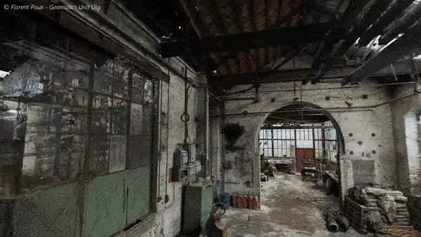 The resulting 3D mesh of a large-scale reconstruction project