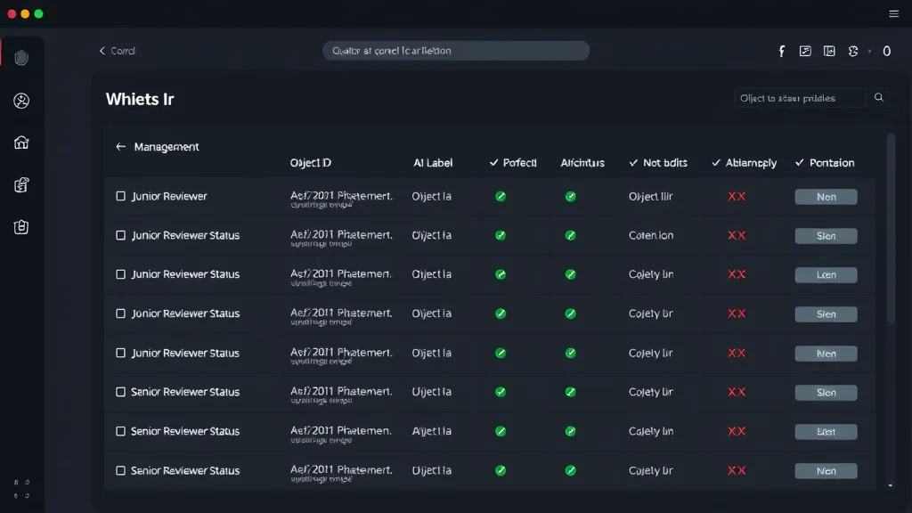 Multi-stage review: a junior reviewer screens, a senior reviewer approves. Dispute resolution, escalation paths, and all the process glue that turns individual work into a reliable pipeline.