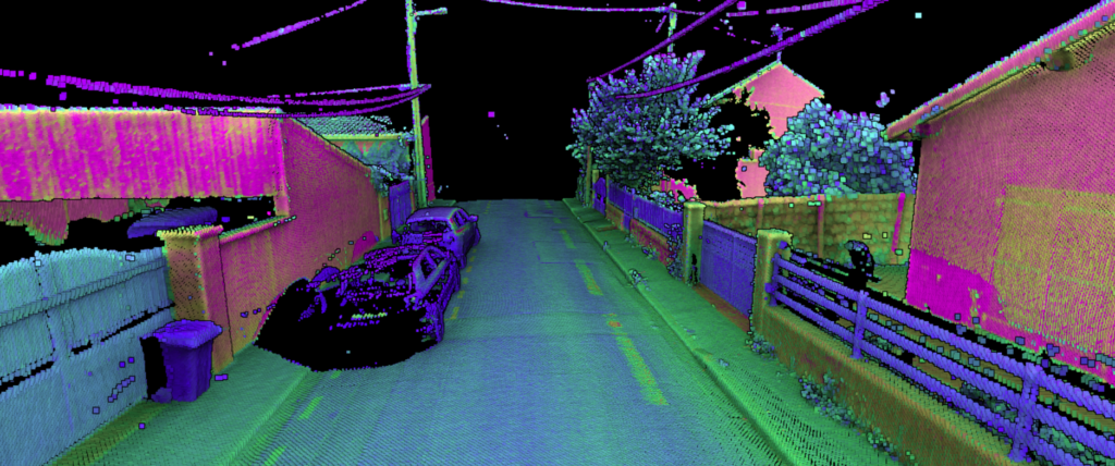 A 3D Point Cloud of a Street