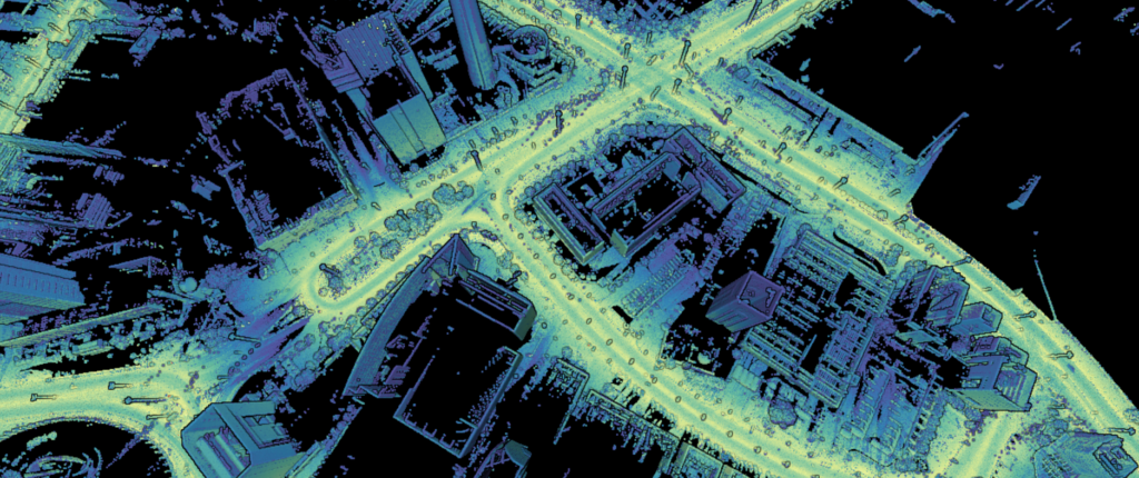 A bird-eye view of a massive 3D Point Cloud