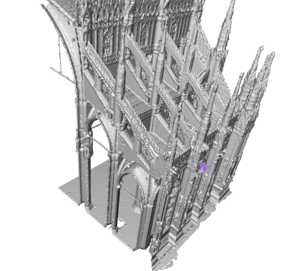 From 3D Point Cloud to 3D Mesh with Marching Cubes and Python: the case of a church