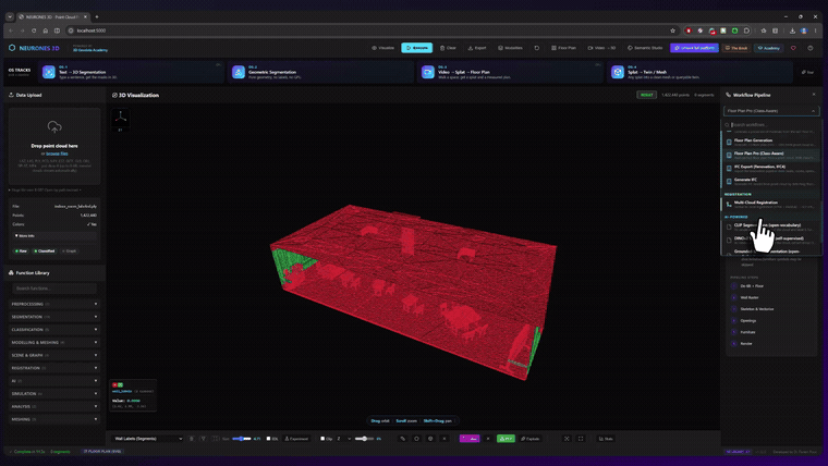 The end of the road in Neurones 3D