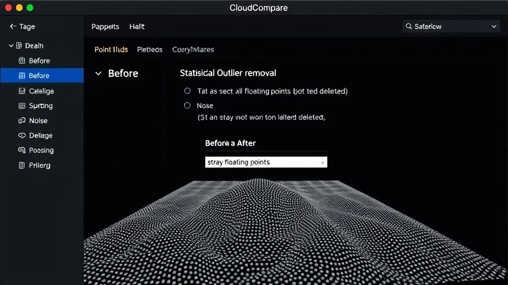 The GUI foundation. Feature extraction in CloudCompare before you automate it in Python.