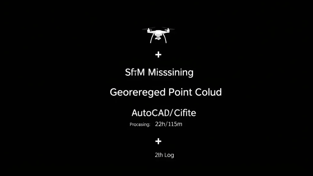 The full civil workflow. Flight planning, ground truth, SfM processing, and georeferenced output files your client can open in CAD or GIS.