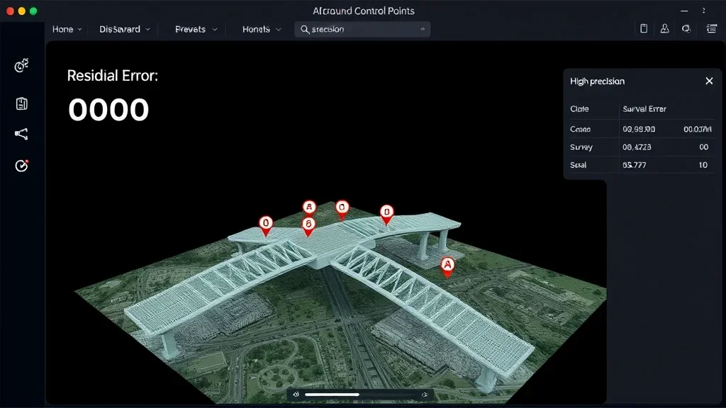 Orthophotos, digital terrain models, contour lines, volumes. The specific deliverables civil clients actually pay for, exported to DWG, LAS, and GeoTIFF.