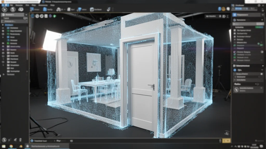 Point cloud converted into parametric BIM elements: walls, slabs, columns