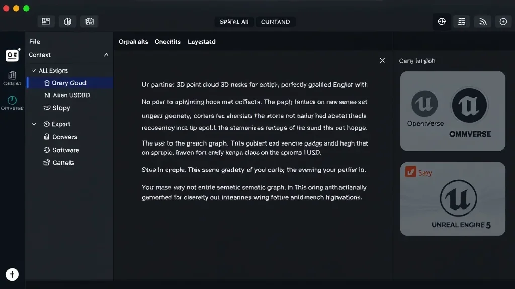 Export your scene graph to OpenUSD. Plug directly into Omniverse, Unreal, or any downstream pipeline that speaks the USD format.