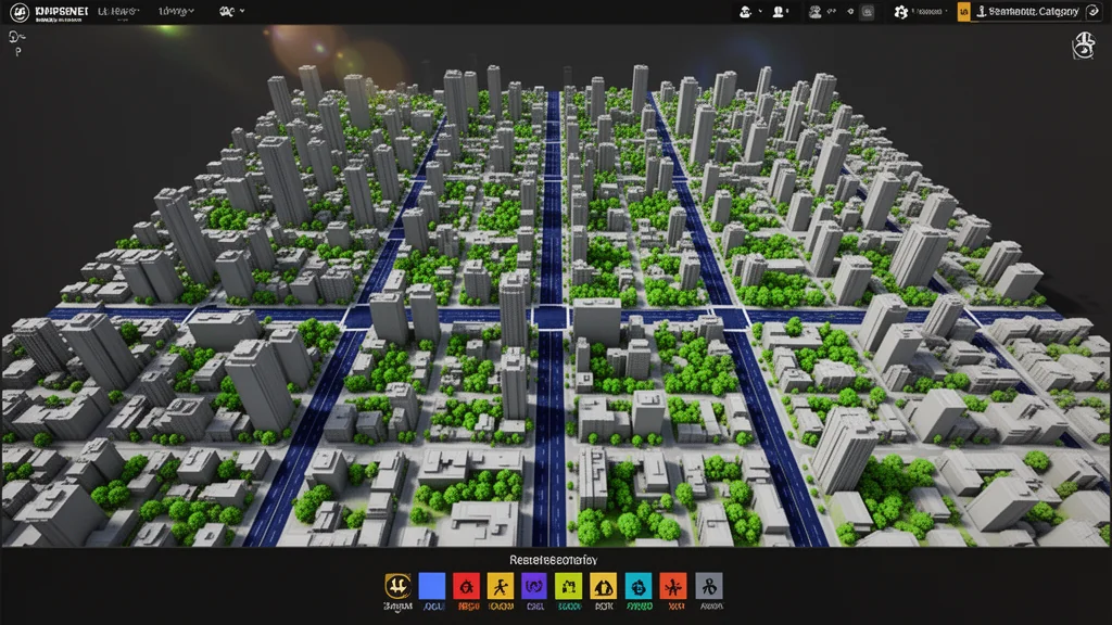 Urban LiDAR point cloud coloured by semantic class via a 3D neural network