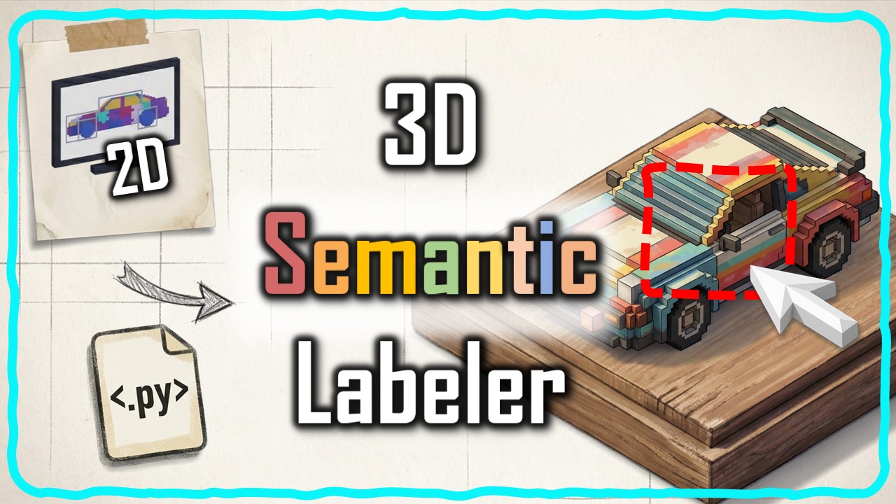 3D point cloud labeling pipeline turning phone photos into semantically labeled 3D scenes with Python