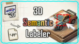 3D point cloud labeling pipeline turning phone photos into semantically labeled 3D scenes with Python