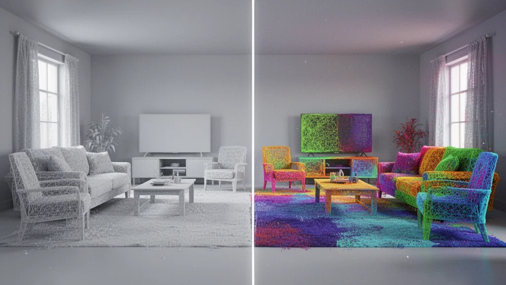 SegmentAnything-style zero-shot 3D segmentation on an unlabeled point cloud scene